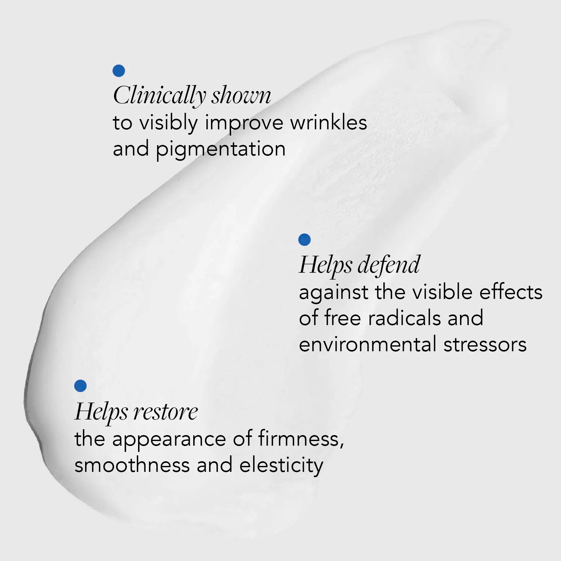 benefits & callouts on texture shot